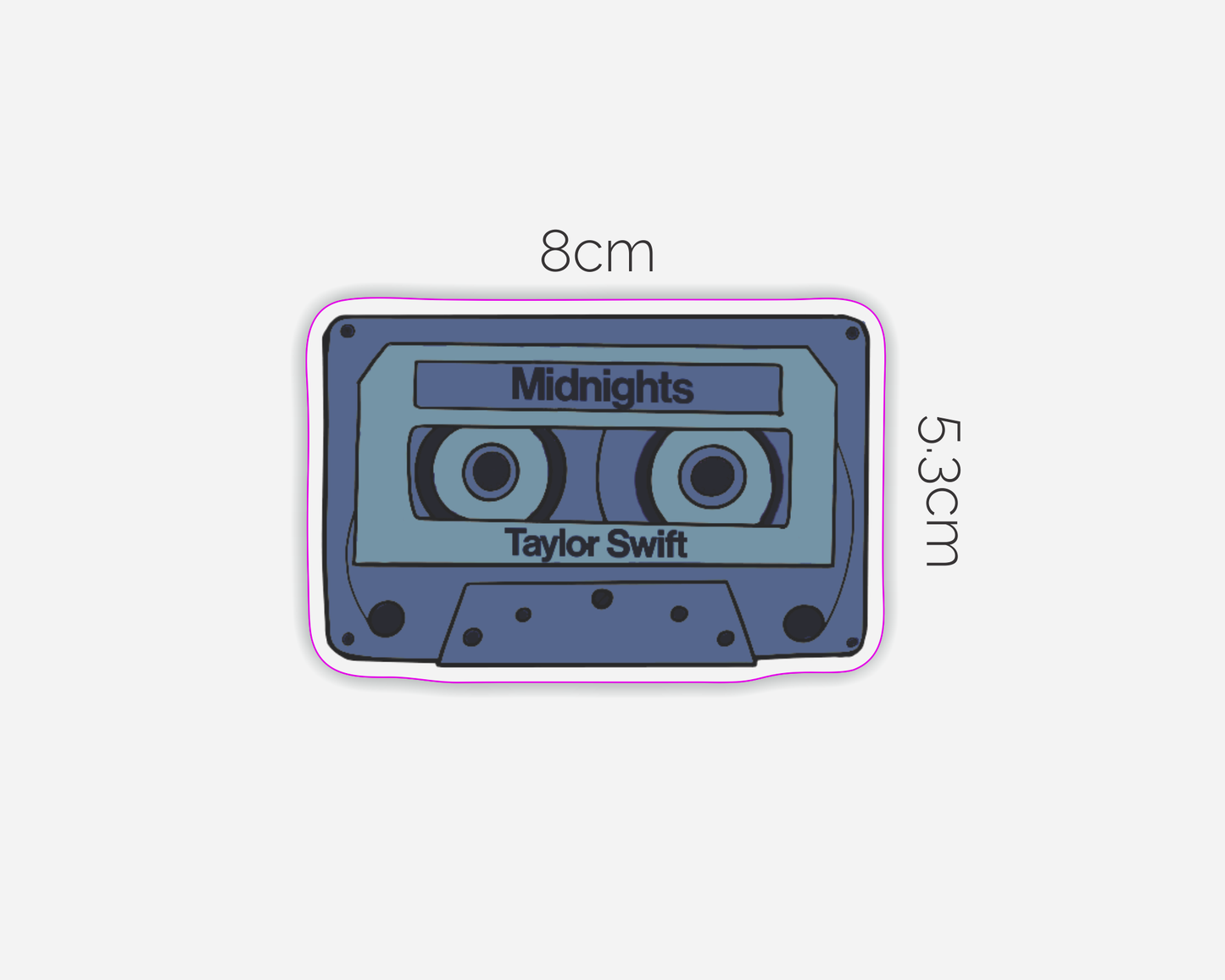Danni Boden Designs - Midnights Album Inspired Cassette Tape Sticker -Taylor Swift