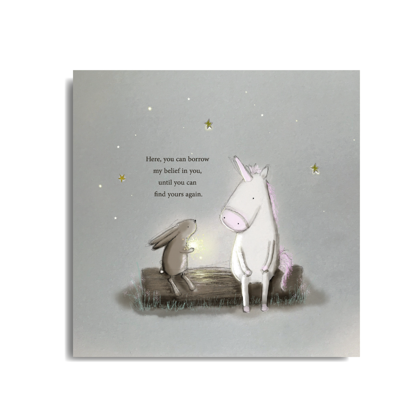 Borrow My Belief card by Toots Design