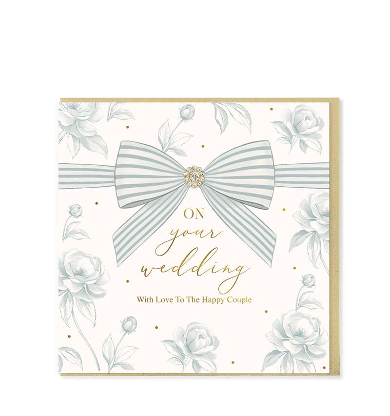 Hearts Designs - On Your Wedding Day, Happy Couple, Greetings Card