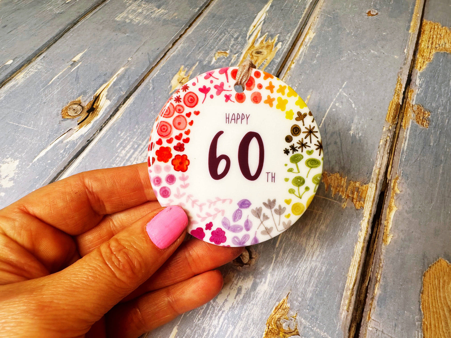 Little Heart - 60 years Floral Ceramic Circle