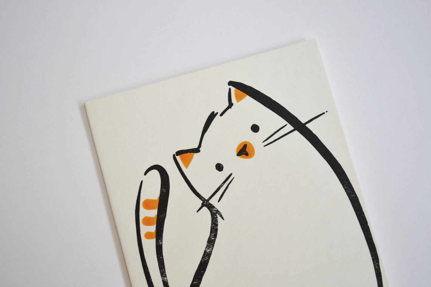 Alex & Olive - Cat Everyday Handcrafted Card - Letterpress Printed