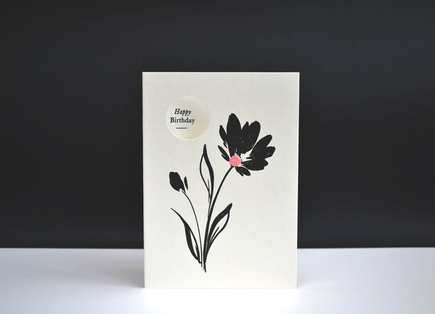 Alex & Olive - Floral Birthday Handcrafted Card - Letterpress Printed