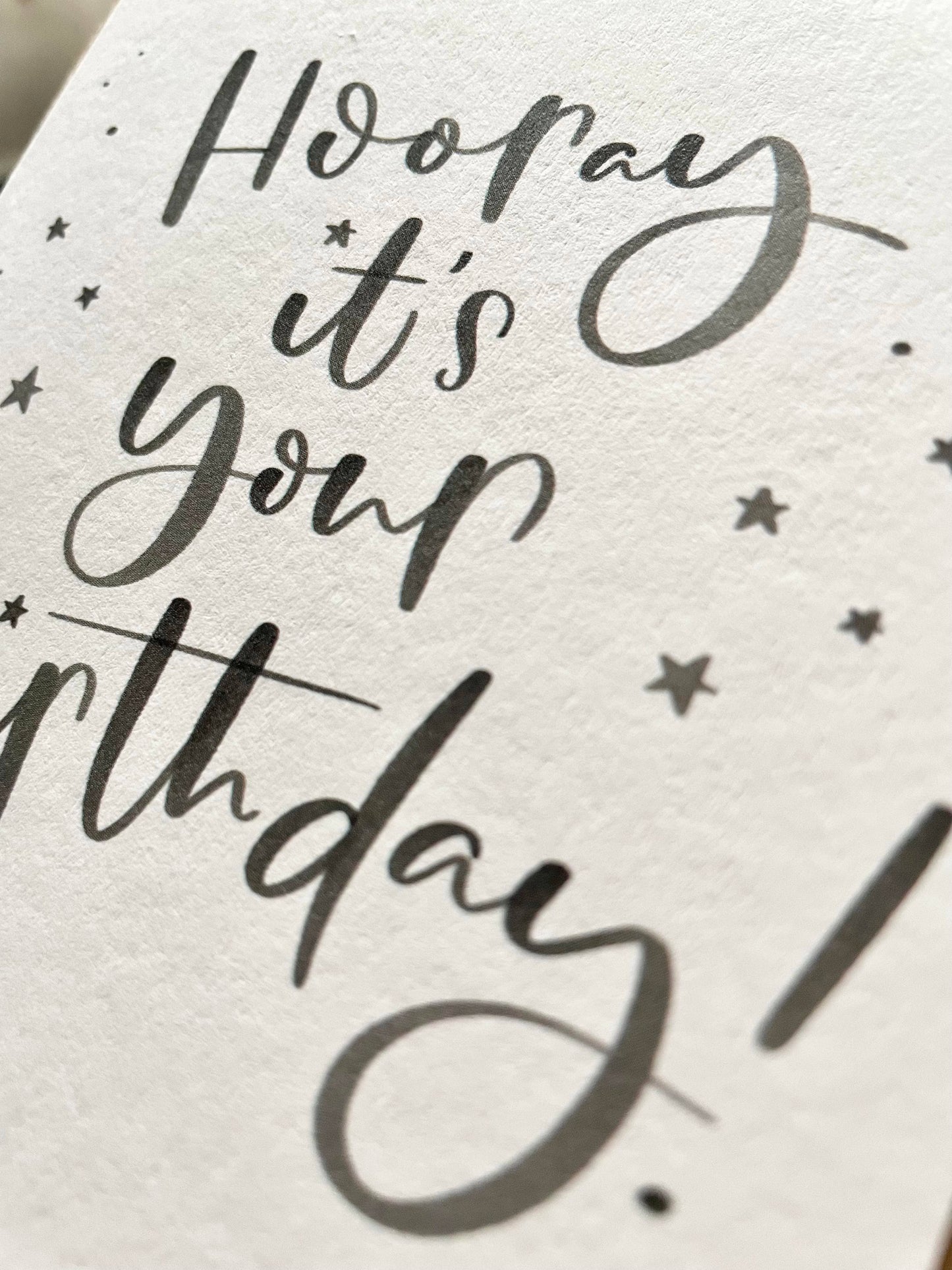 Jen Roffe Lettering Studio - Hooray it's your Birthday!