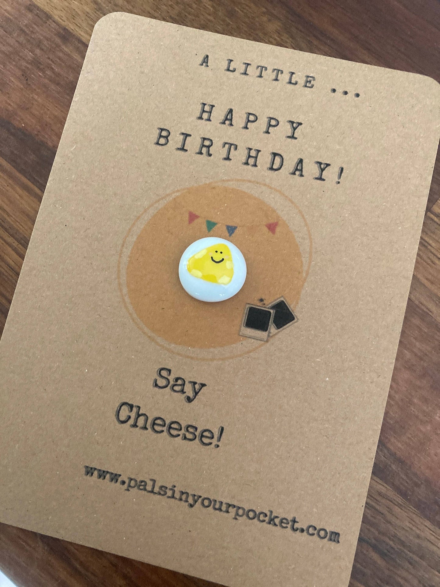 Pals in your Pocket - Happy Birthday Cheese Pun Greeting Card For Foodie
