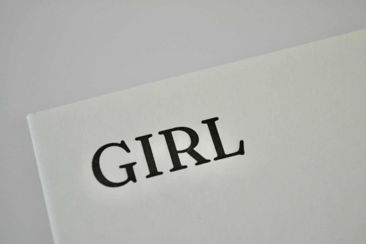 Alex & Olive - Baby Girl Handcrafted Greeting Card - Letterpress Printed