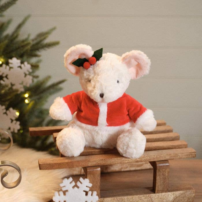 Santa's Magical Feast Dressed Christmas Millie The Mouse Plush Soft Toy