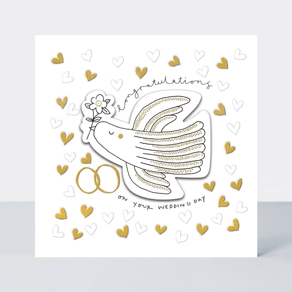 Rachel Ellen Designs - Paper Treasures - Congratulations Wedding Day/Bird Card