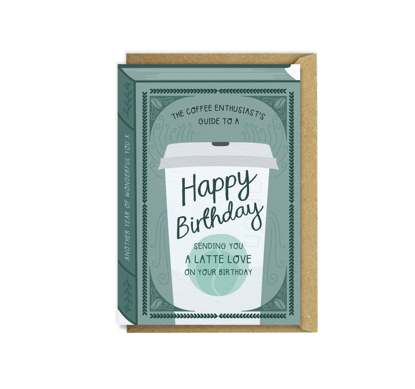 Two For Joy Illustration - A Latte Love Birthday – Luxury Book Greeting Card