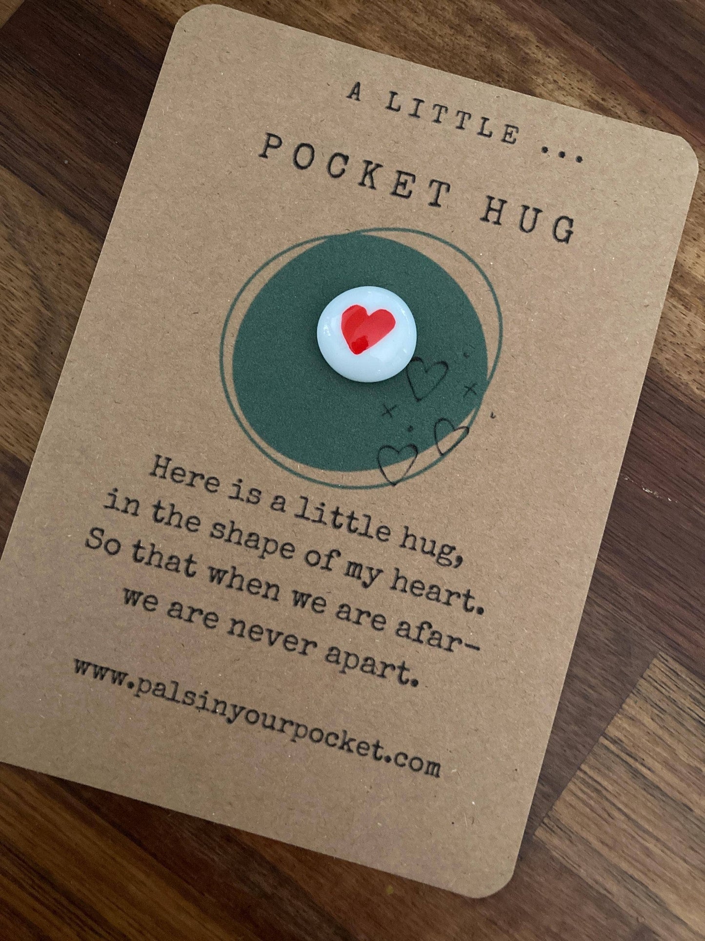 Pals in your Pocket - Pocket Hug Heart Rock For Long Distance & Separation