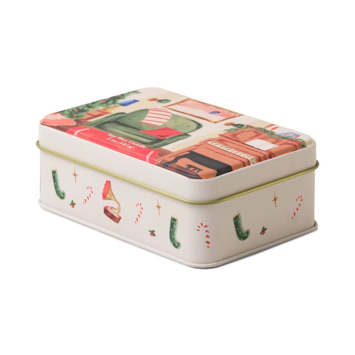 Designworks Collective - Paddywax Christmas Tin Piano - Pomegranate Spruce