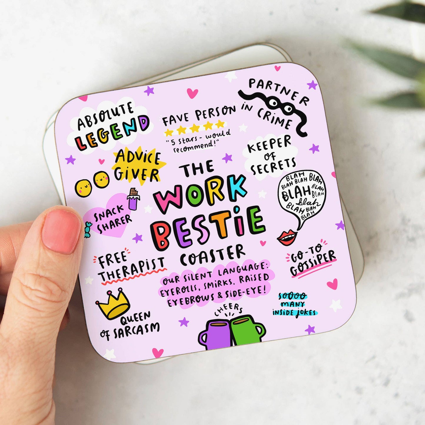 - Work Bestie Coaster