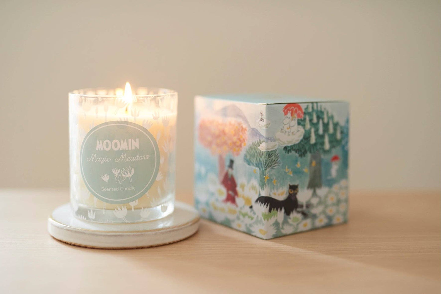 Muurla & Havi, through Treacle George - MOOMIN | Scented Candle | ⌀ 8x9cm | 38 Hour | Magic Meadow