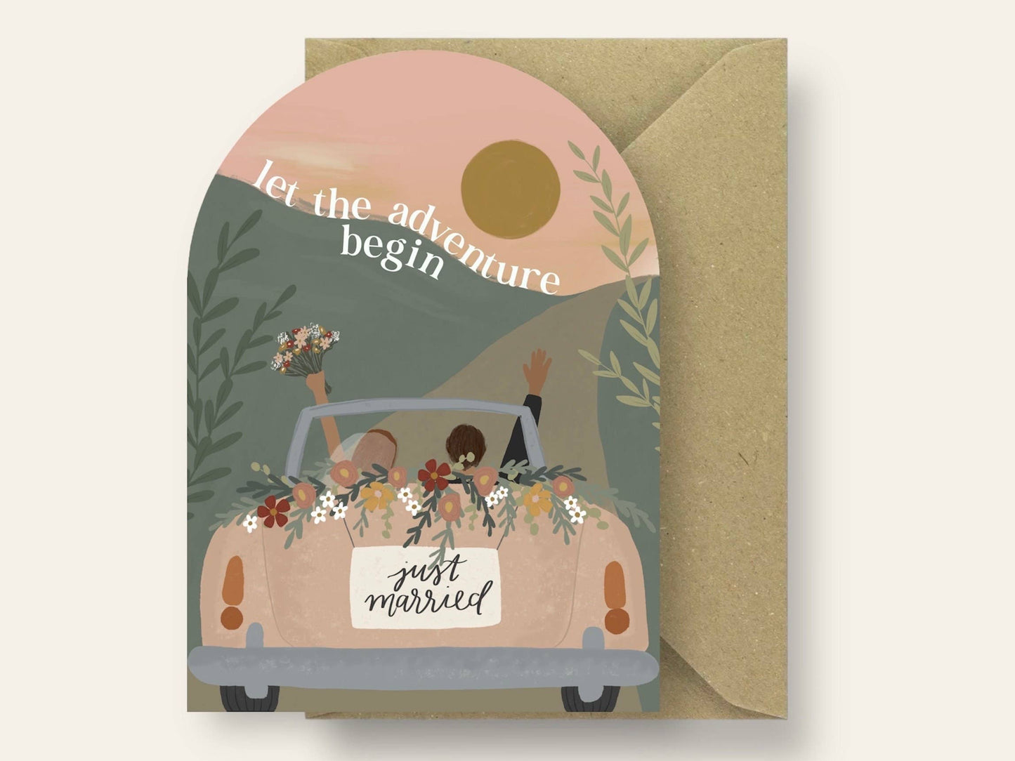Ellice Owens Designs - Arch Wedding Card for Couple