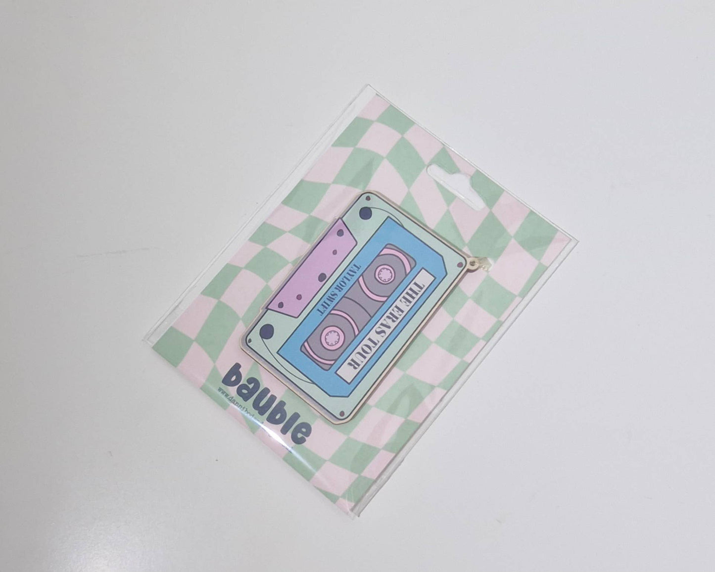 Danni Boden Designs - Taylor Swift ERA's Tour Cassette Bauble/ Wooden Hanging Char