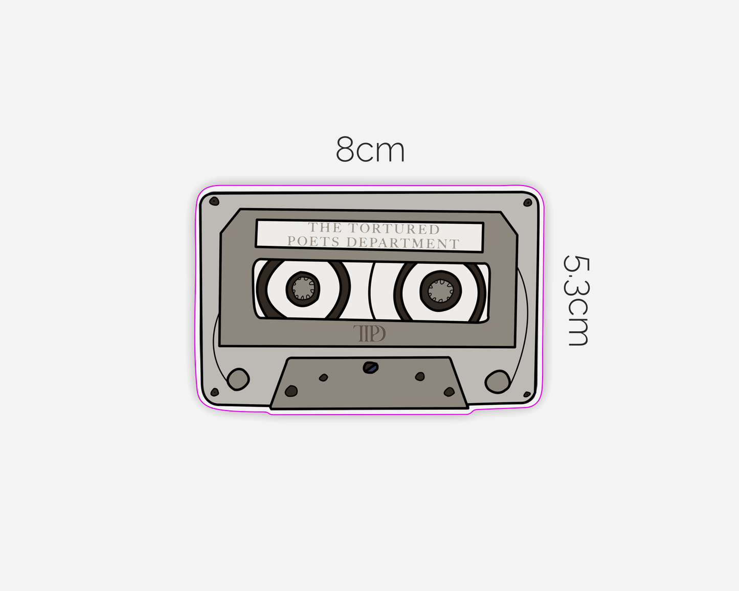 Danni Boden Designs - Tortured Poets Department Cassette Tape Taylor Swift Sticker