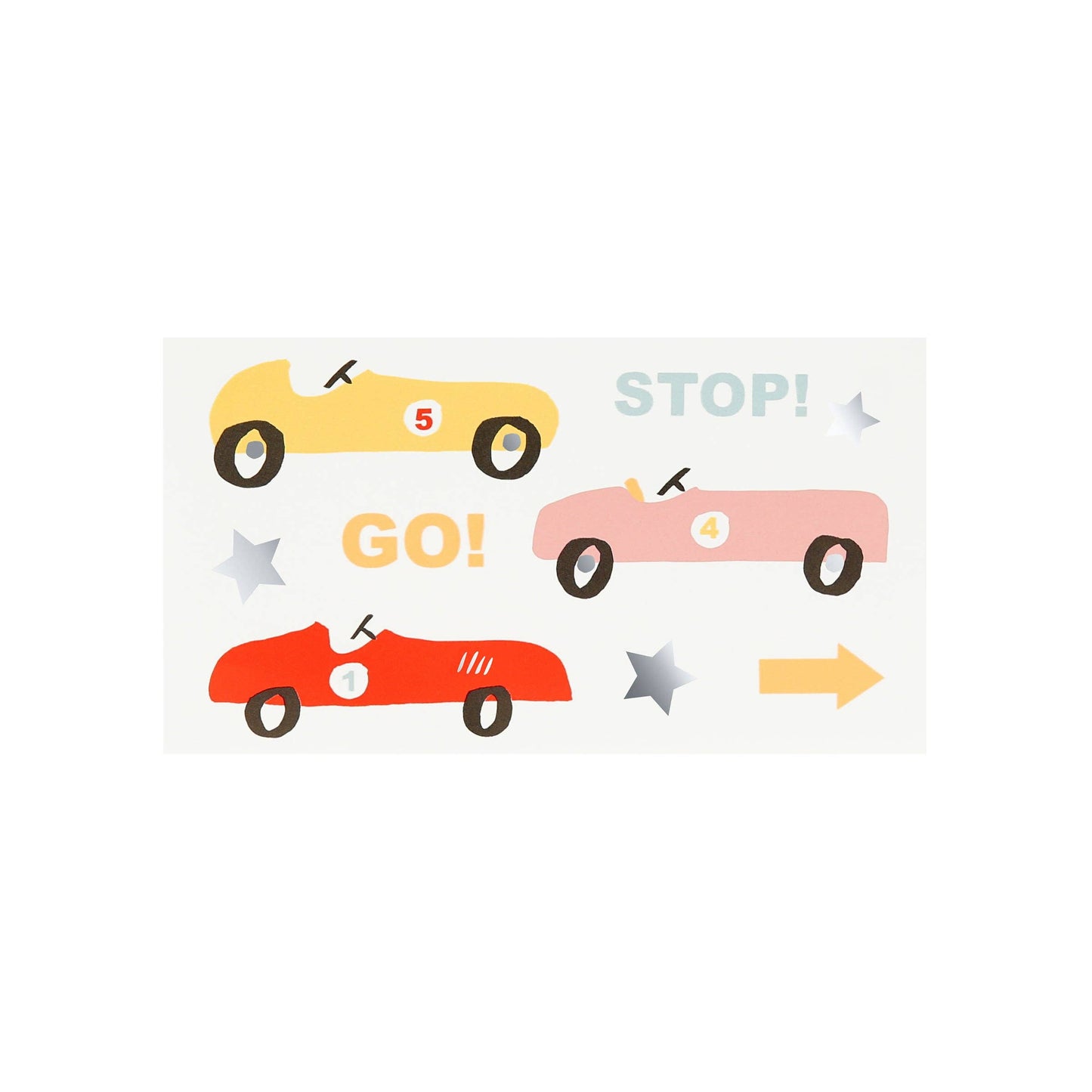 Meri Meri - Race Car Temporary Tattoos