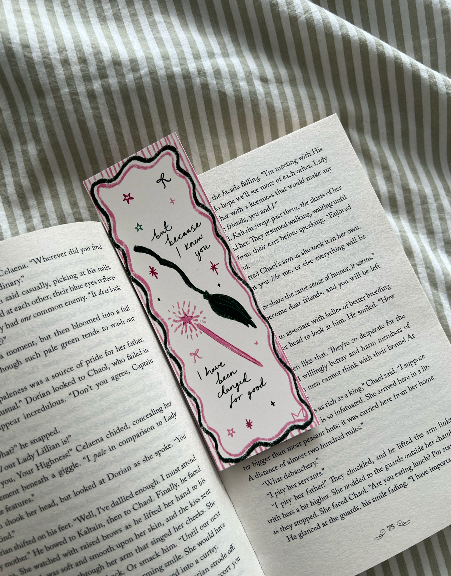 Changed for Good Bookmark - wicked/wizard of oz inspired