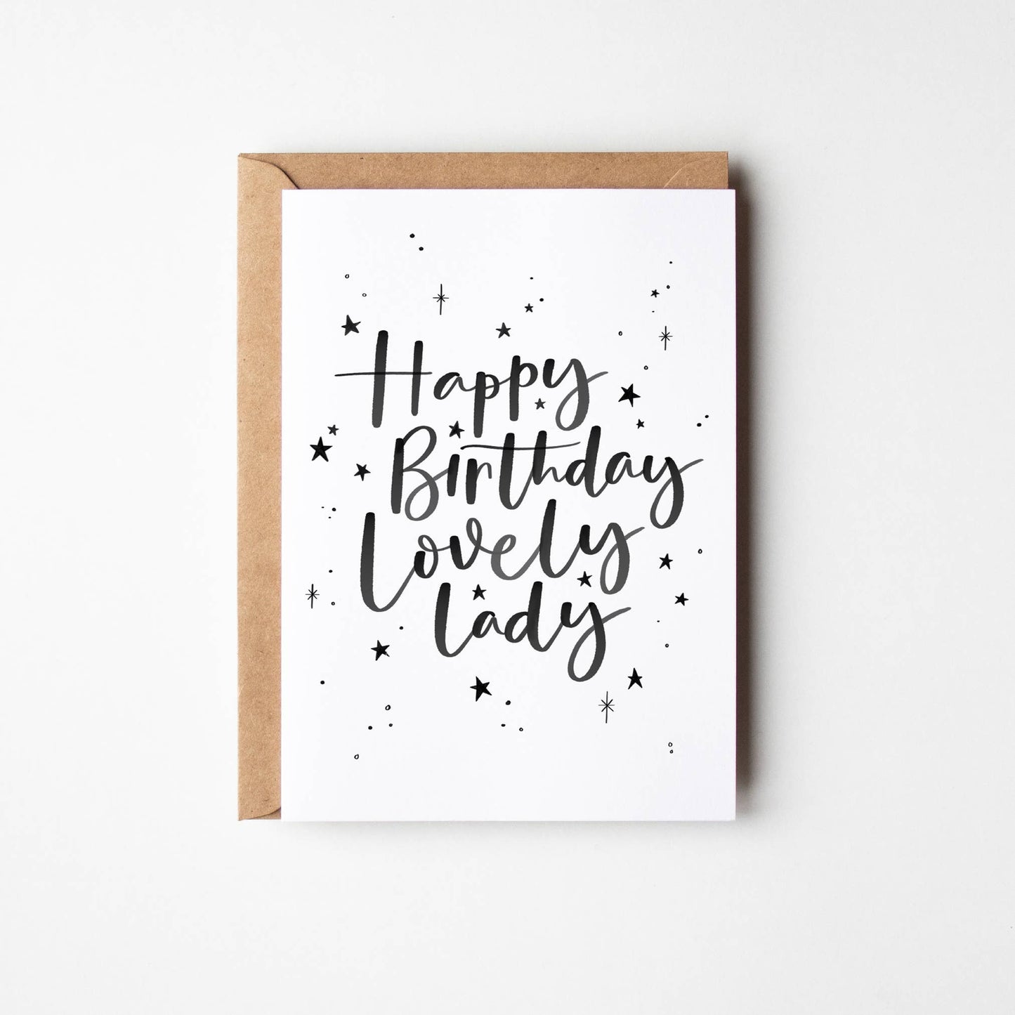 Jen Roffe Lettering Studio - Happy Birthday Lovely Lady
