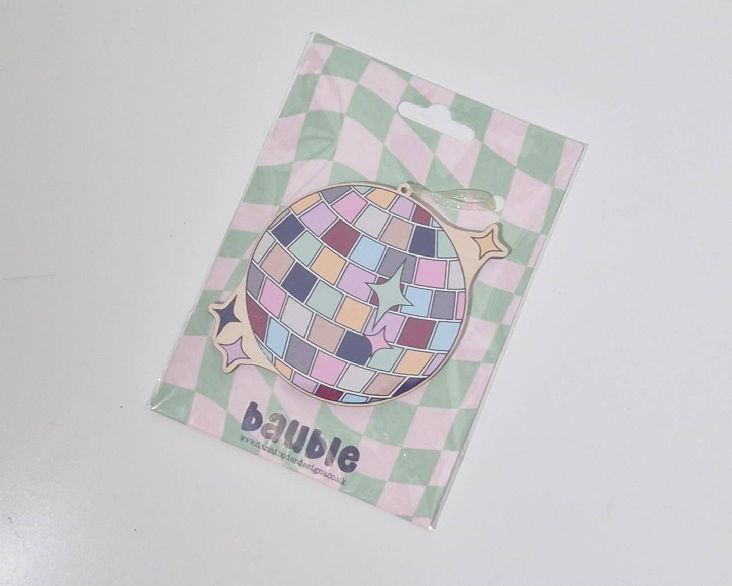 Danni Boden Designs - Taylor Swift ERA's Disco Ball Bauble/ Wooden Hanging Charm