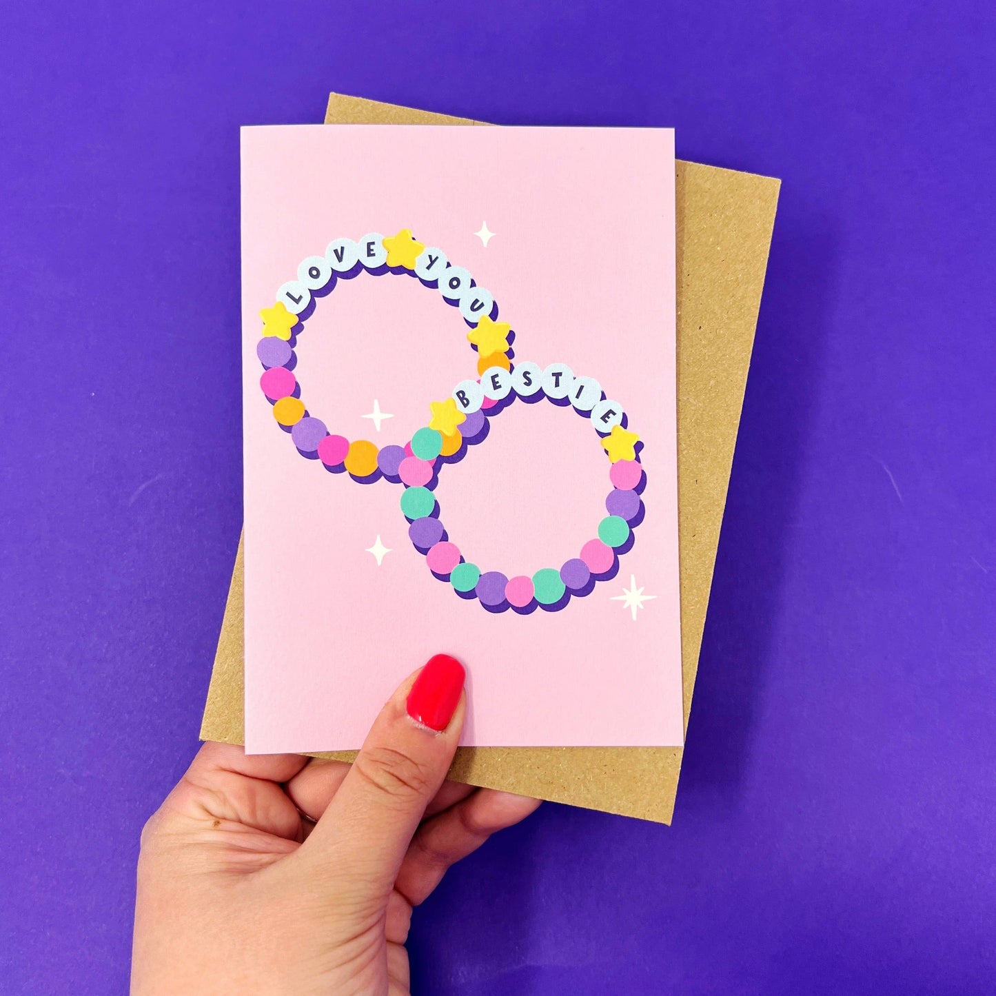 Xoxo Designs by Ruth - Love You Bestie Card