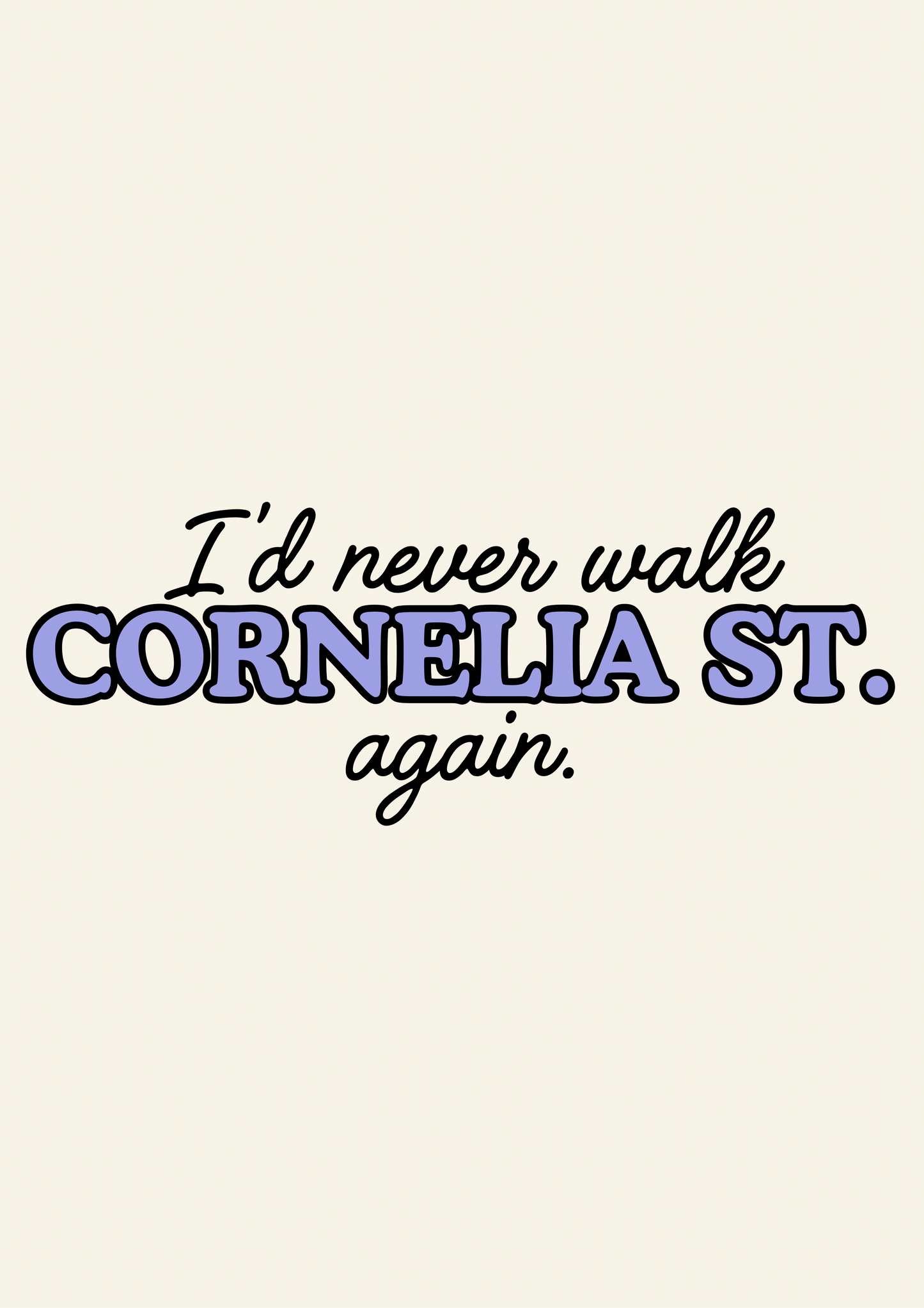Blue Iris Designs Co - Cornelia Street Print