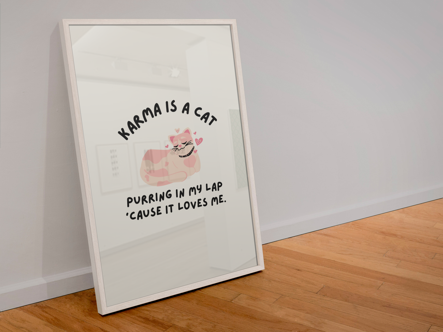 Karma is a cat Taylor Swift inspired Print