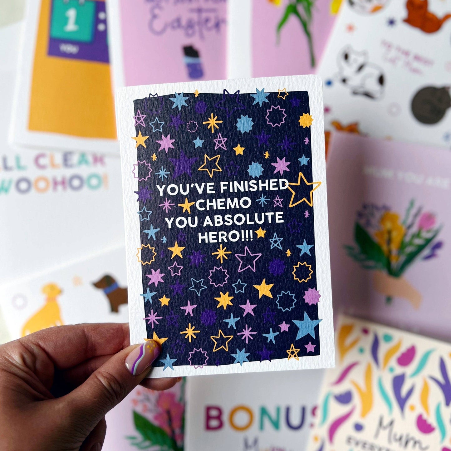 Xoxo Designs by Ruth - You've Finished Chemo, You Absolute Hero! Card