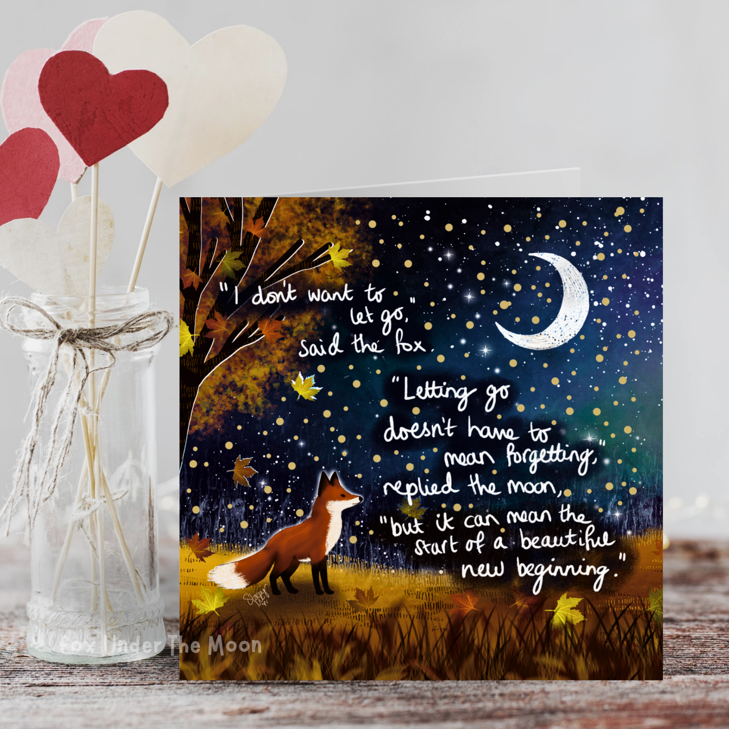 Fox Under The Moon - 'New Beginning' - Greeting Card From Fox Under The Moon