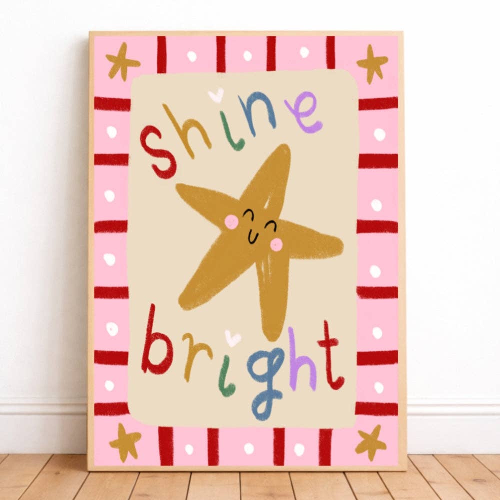 It's Lucy Doodles - Shine bright star print