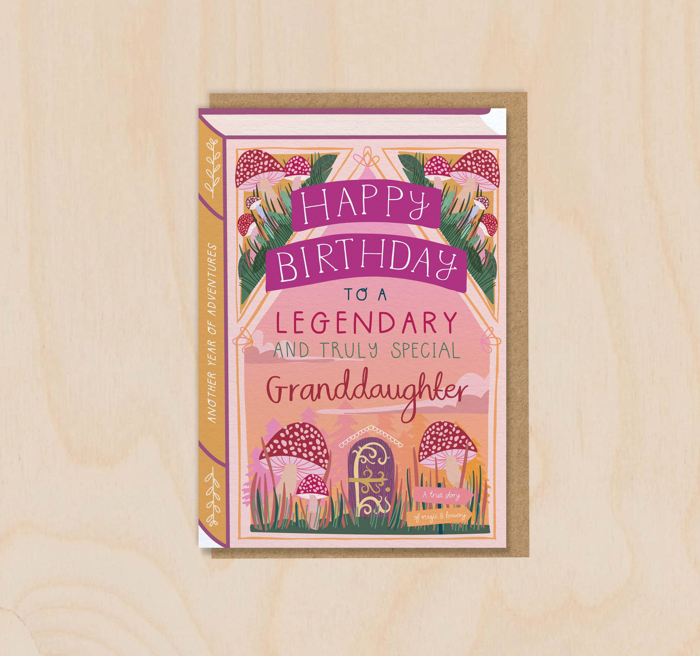 Two For Joy Illustration - Happy Birthday Legendary Truly Special Granddaughter