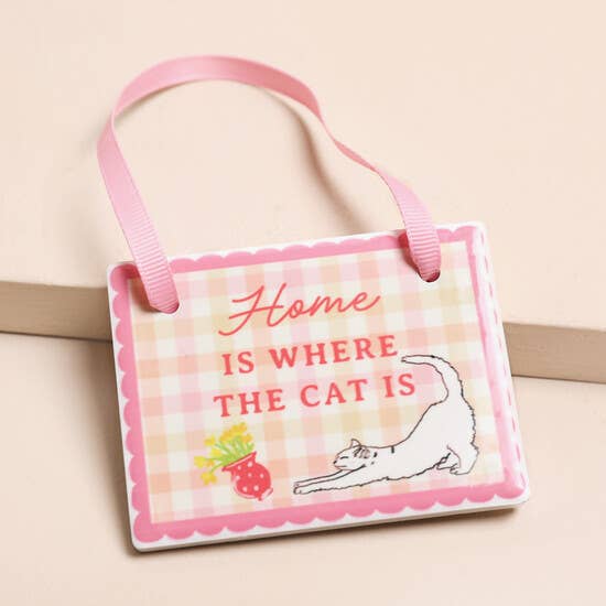 Lisa Angel - Cat Hanging Plaque