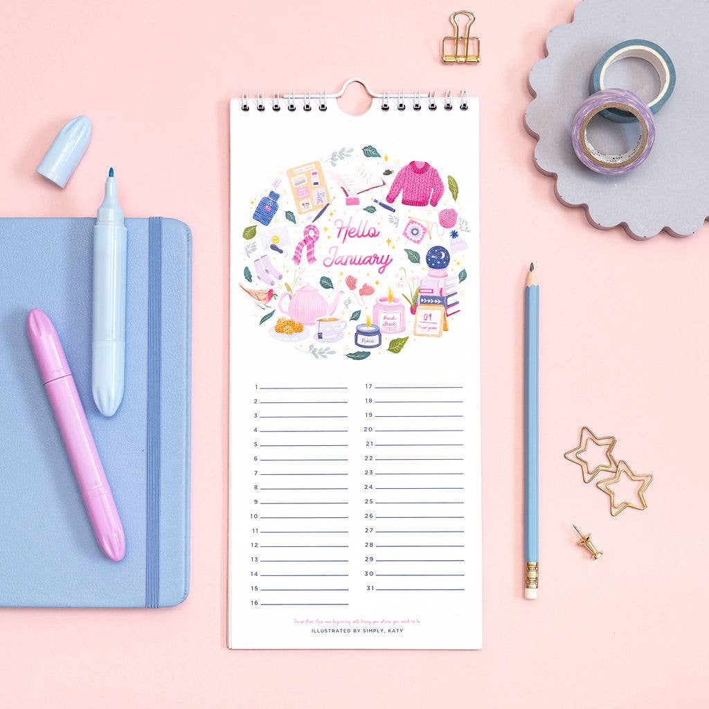 Simply, Katy - 2026 Hello: Wall Calendar
