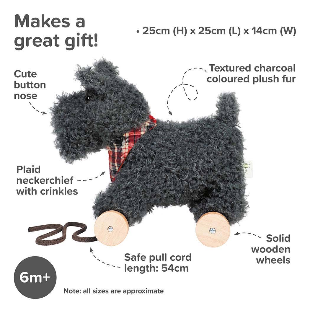 Little Bird Told Me Uk - Scottie Dog Pull Along Toy