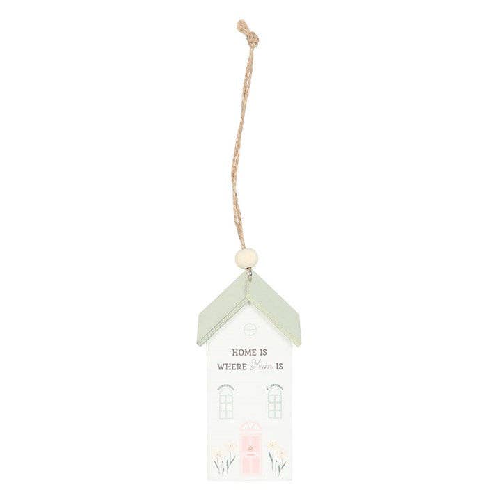 Home Is Where Mum Is Hanging House wooden Decoration