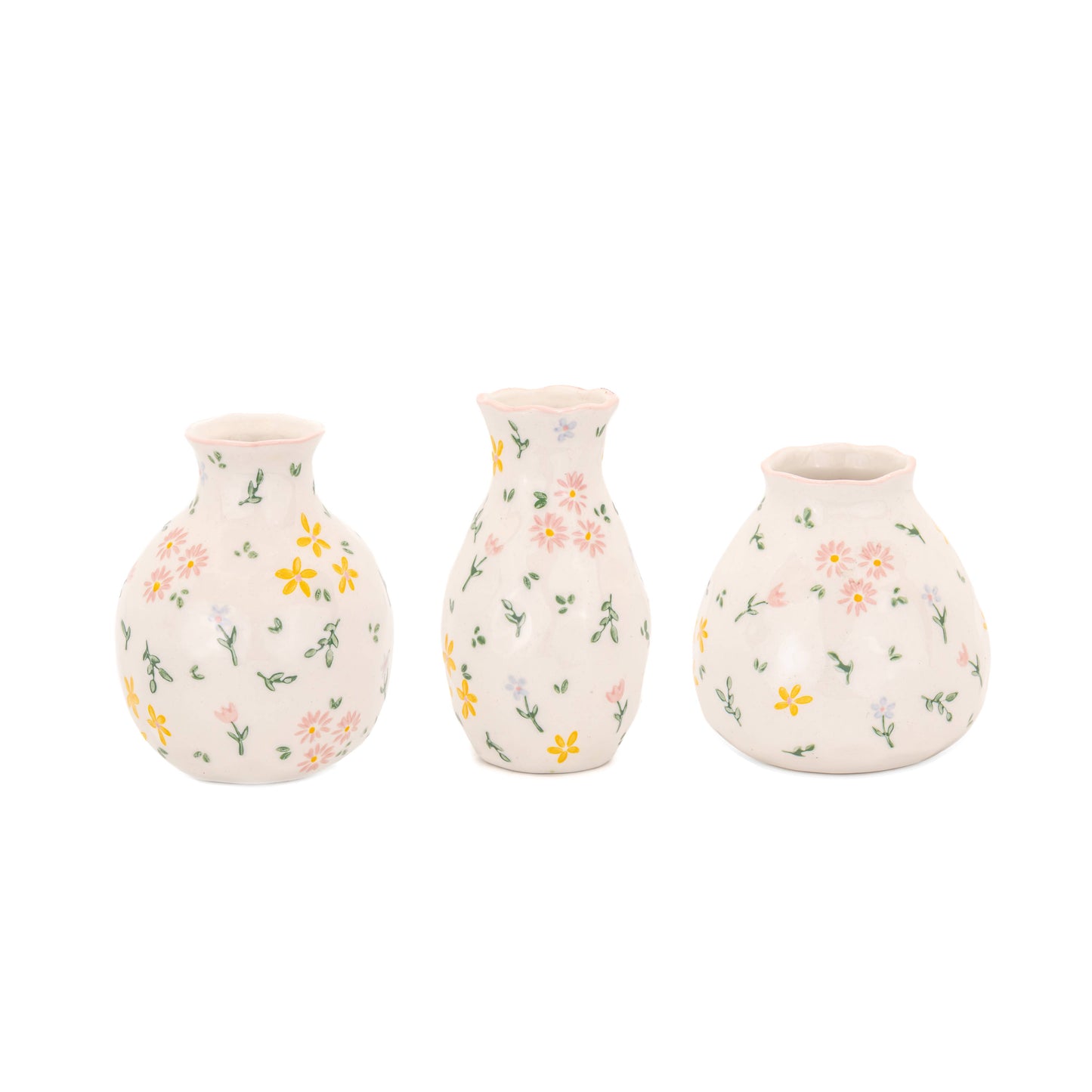 Sass and Belle - Ditsy Floral Mini Vases - Assorted