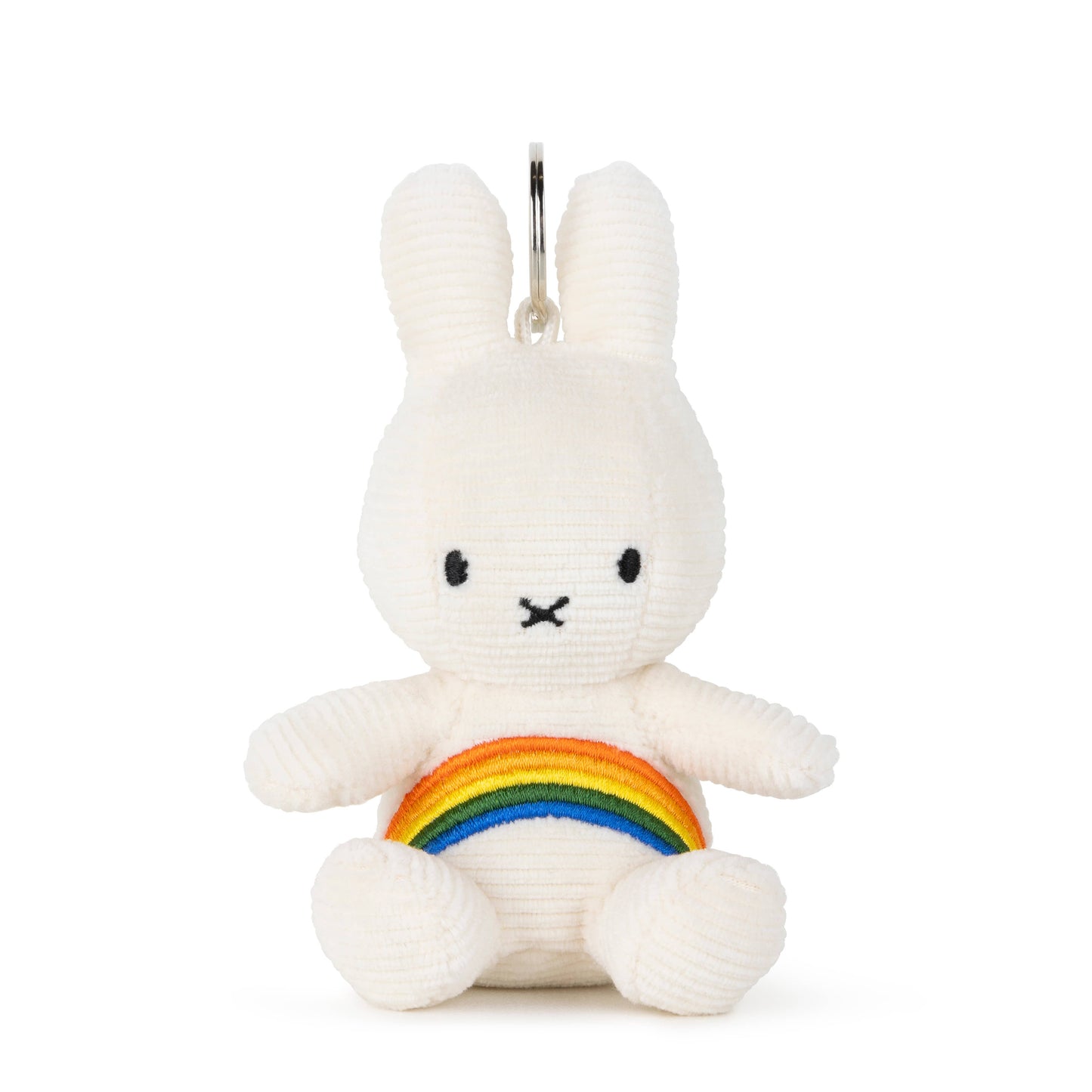 Miffy by S-c Brands - Miffy Corduroy Rainbow Keyring White 10 cm (Due Mar)