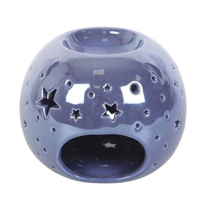 Purple Iridescent Star Oil Burner and Wax Warmer -birthday gift, mothers day gift