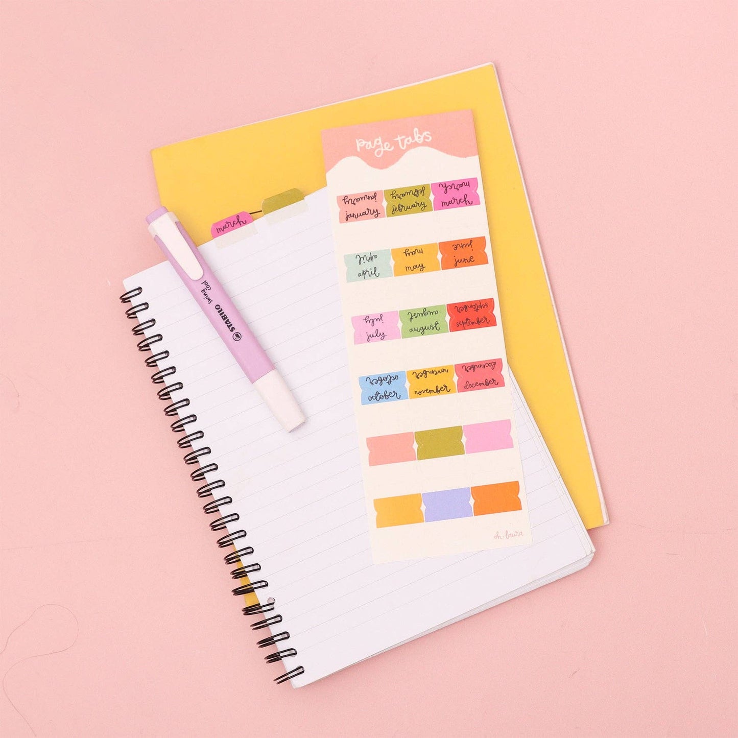 Oh, Laura - Planner Stickers - Page Tabs