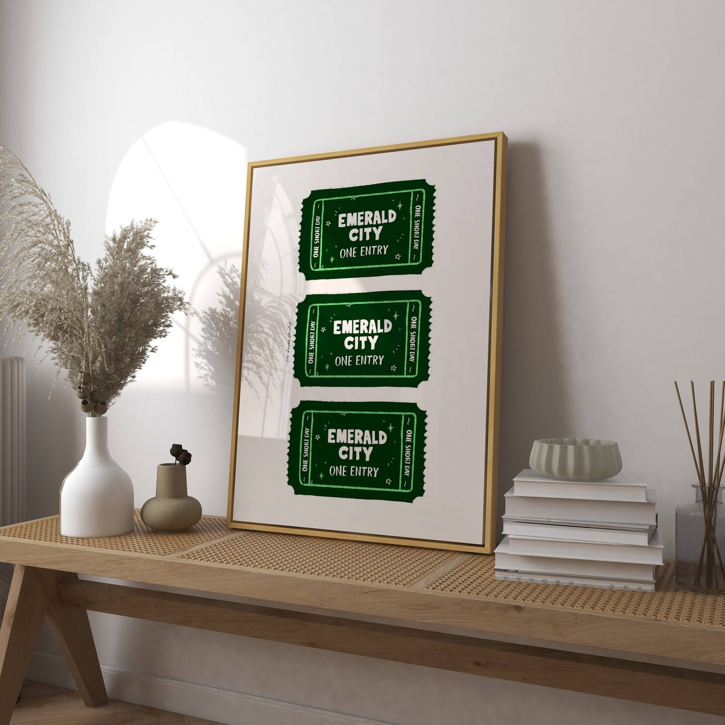 Emerald City Multi Tickets Print - Wicked/Wizard of oz inspired
