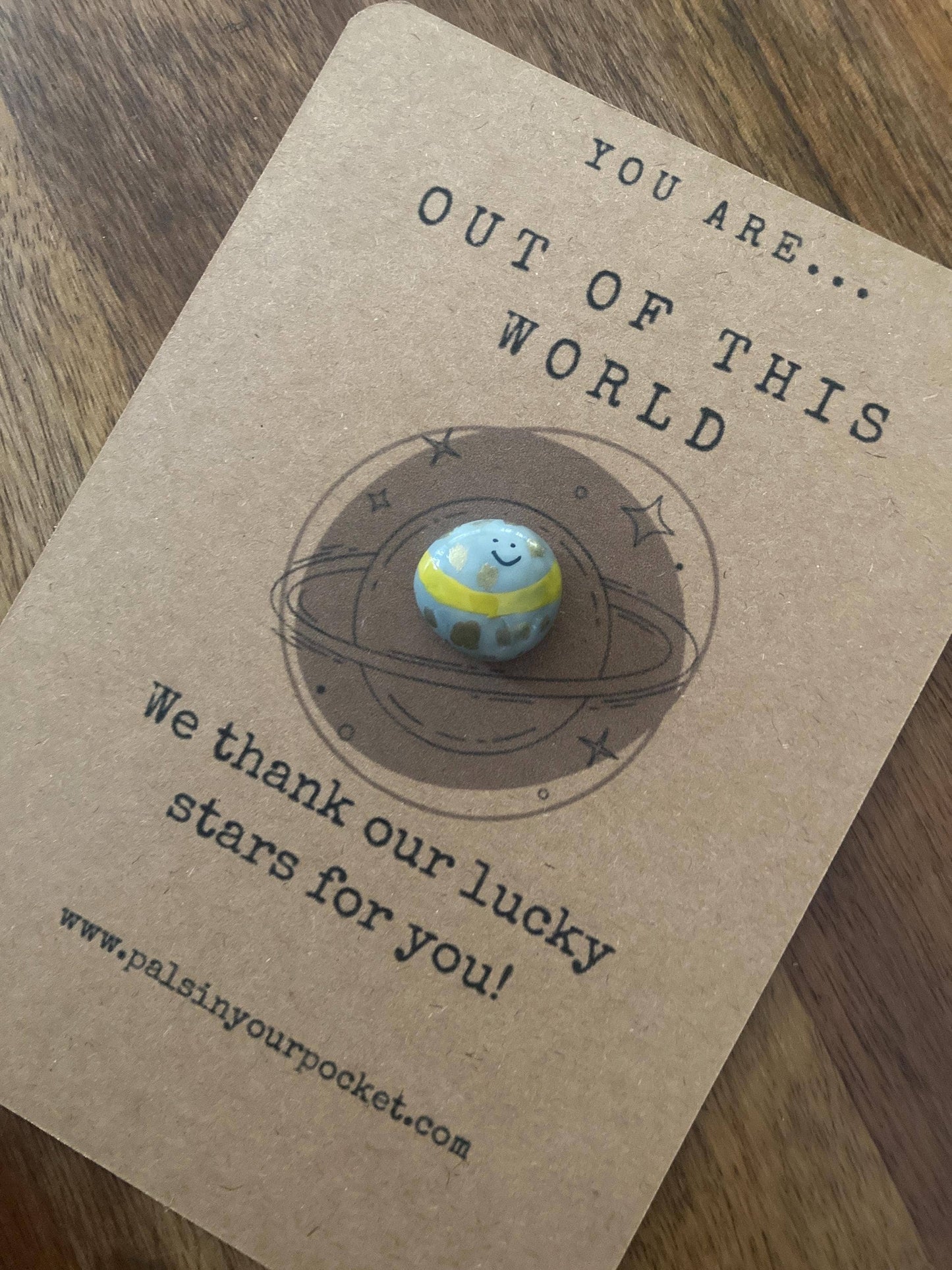 Pals in your Pocket - Space Themed Birthday Thank You And Gifting Card