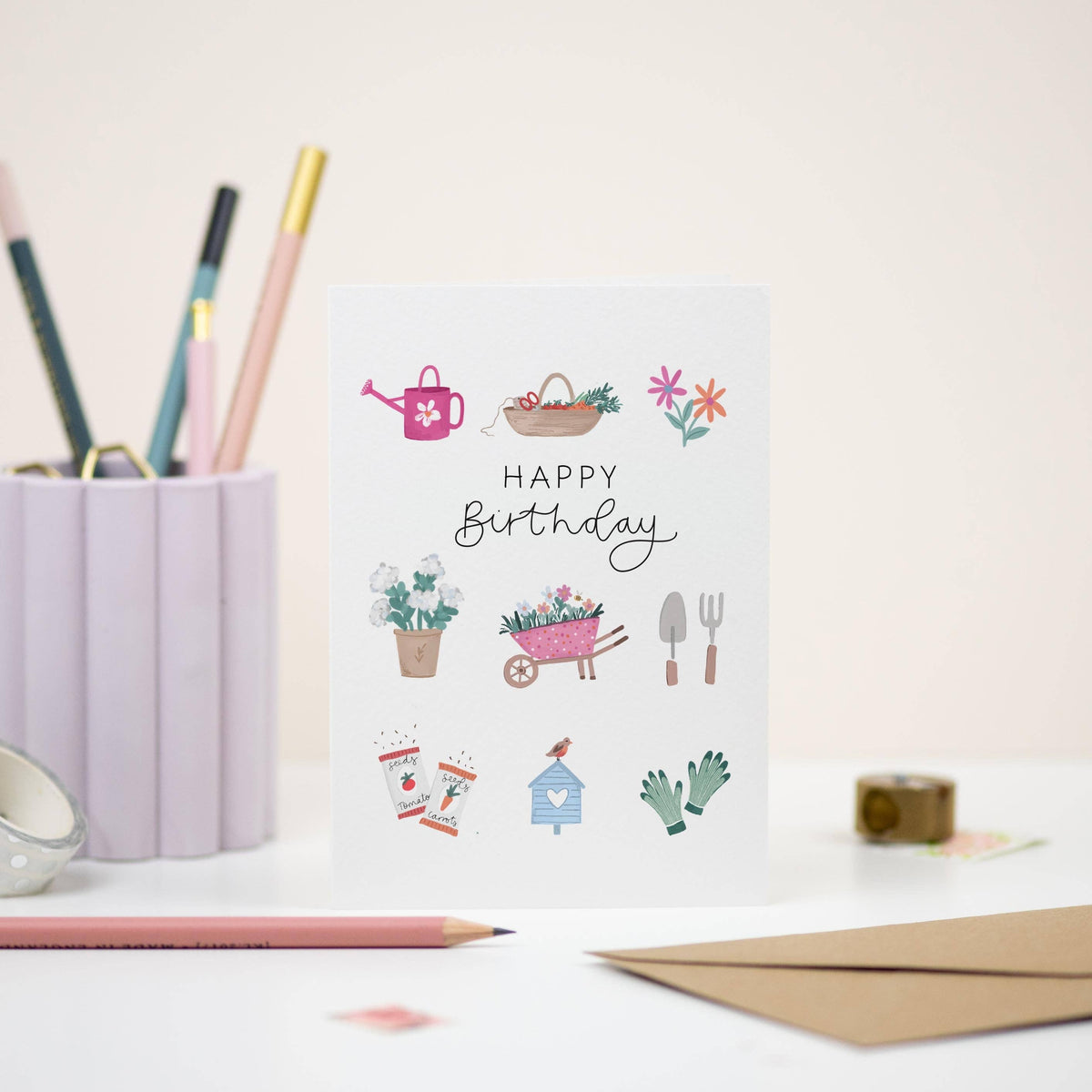 Elizabeth Mugridge - Gardening Birthday Card