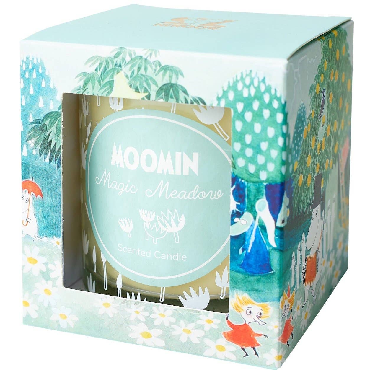 Muurla & Havi, through Treacle George - MOOMIN | Scented Candle | ⌀ 8x9cm | 38 Hour | Magic Meadow