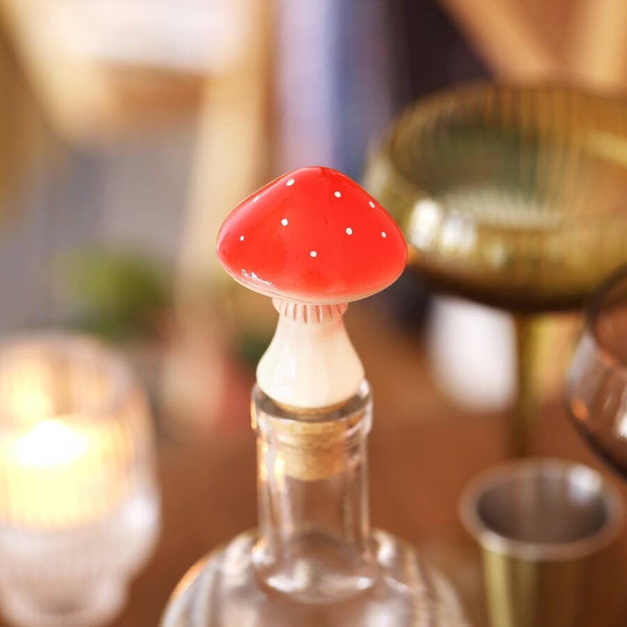 Lisa Angel - Toadstool Cork Bottle Stopper