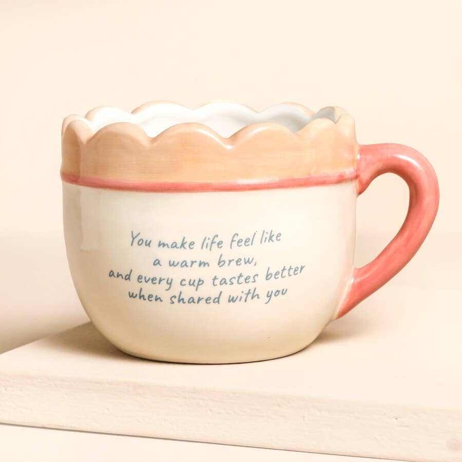 Lisa Angel - 'Sister' bow Ceramic quote Mug