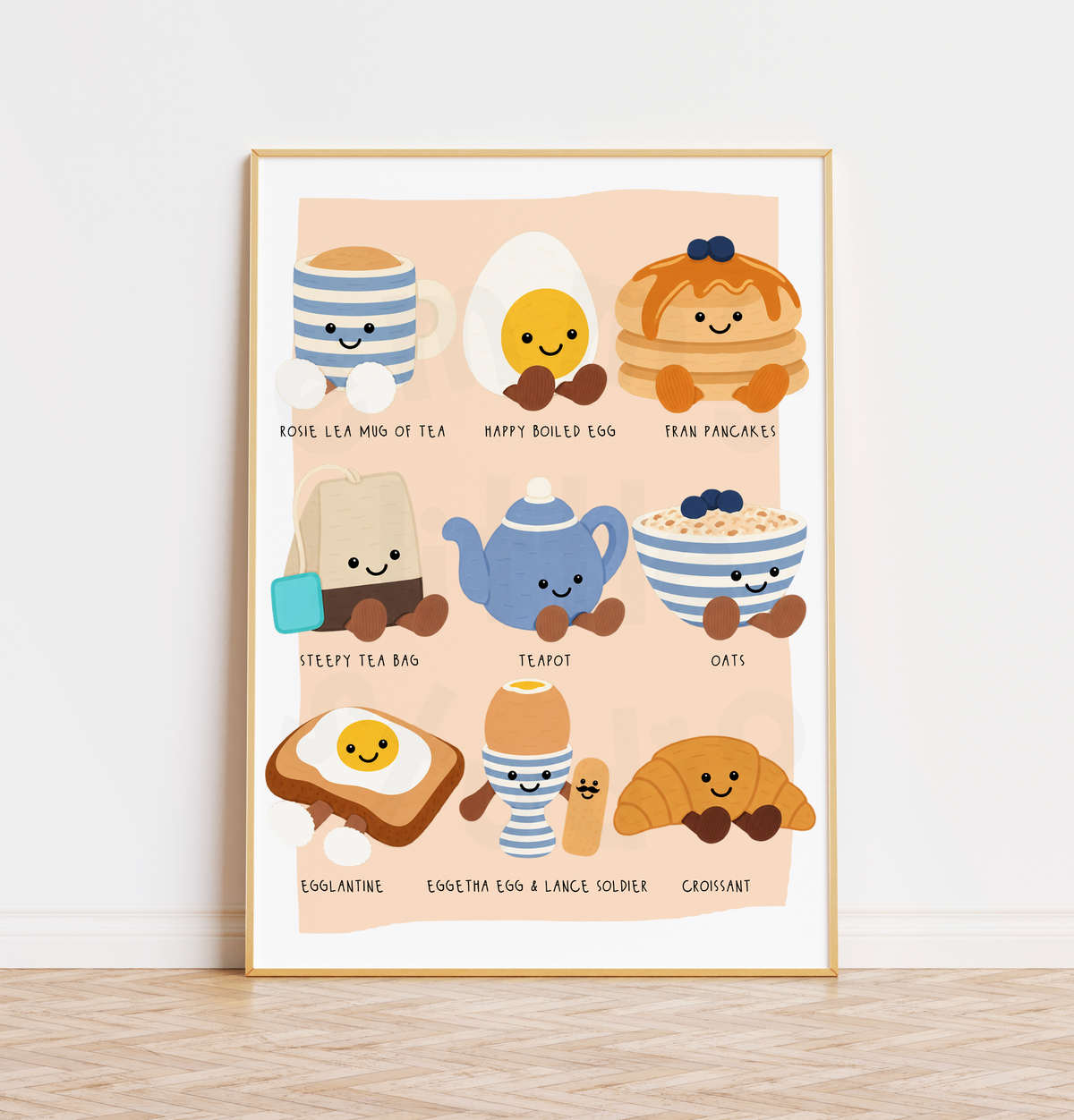 Emm's Little Studio - Breakfast Plushies Print