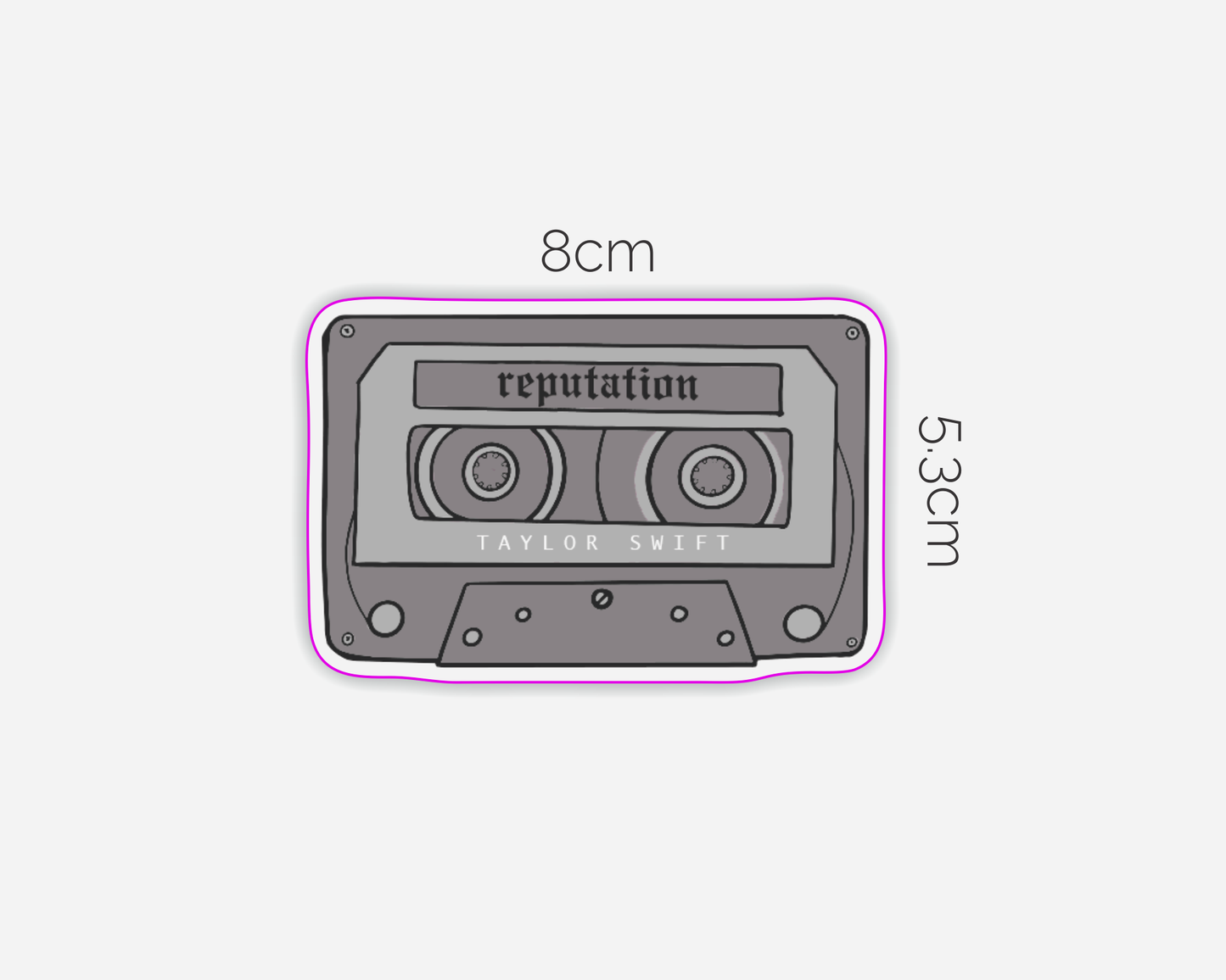 Danni Boden Designs - Reputation Album Inspired Cassette Tape Sticker-Taylor Swift