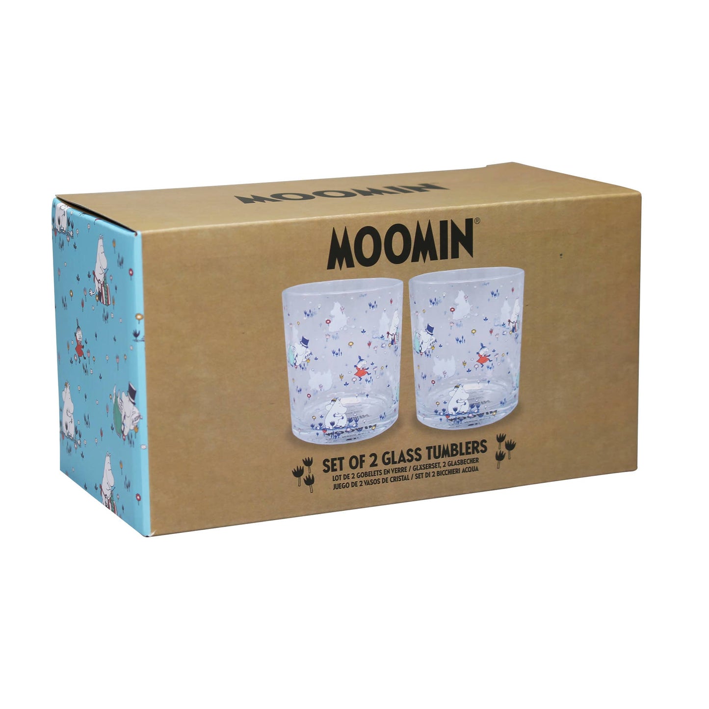 Half Moon Bay - Glasses Set of 2 Boxed (300ml) - Moomin