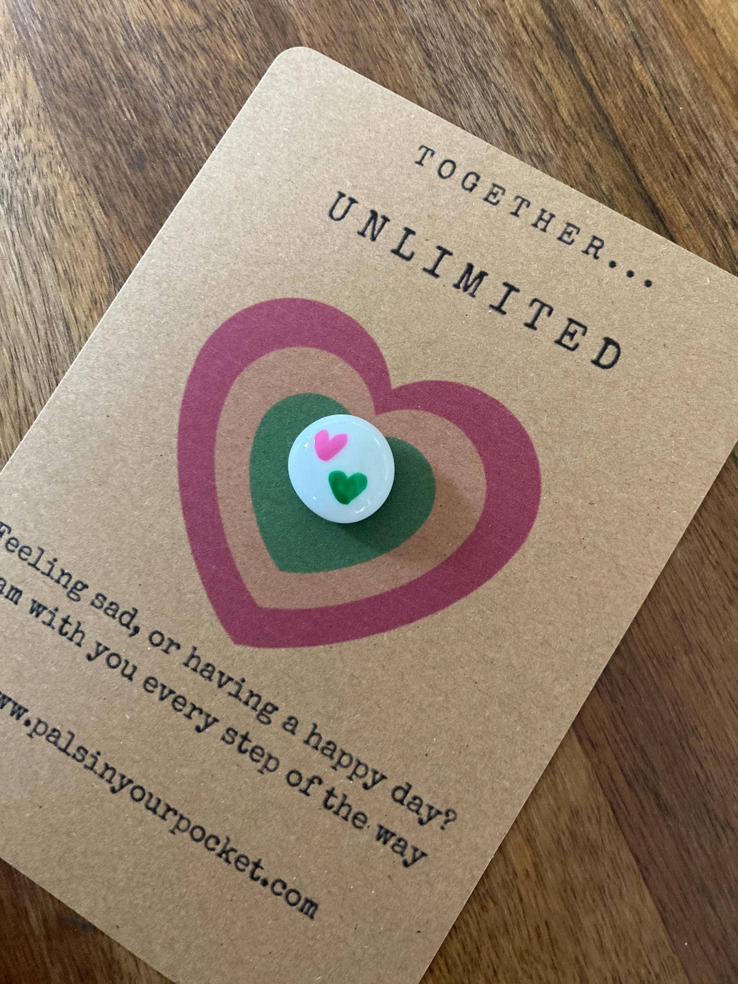 Pals in your Pocket - Wicked-Inspired Keepsake With Quote And Heart Motifs