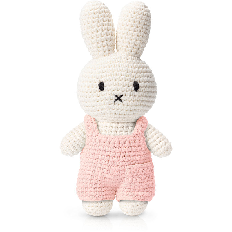 Just Dutch Crochet Miffy in Pink Pastel Overalls