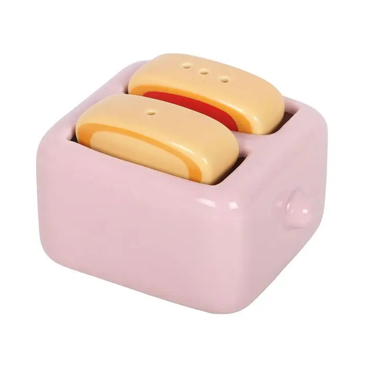 KAWAII TOAST SALT AND PEPPER SHAKERS